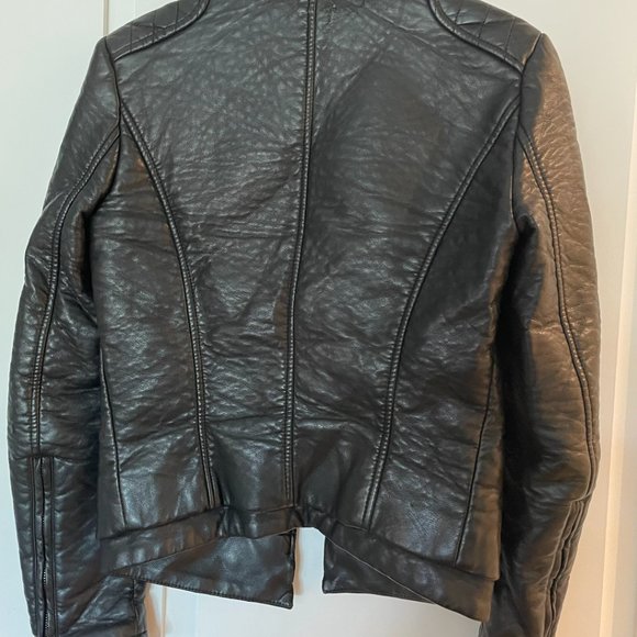 ZARA LEATHER JACKET S - Picture 2 of 2